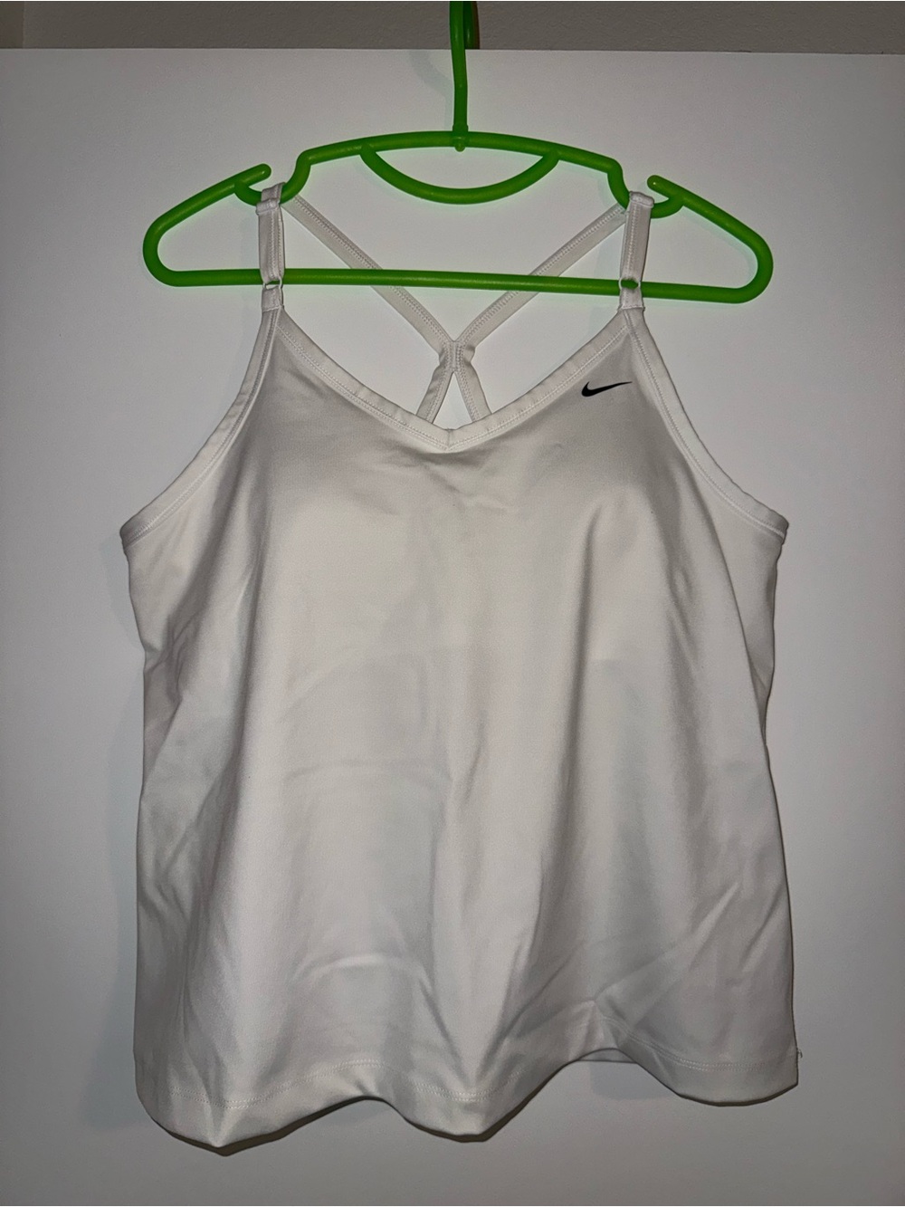 Nike White Strappy Performance Camisole